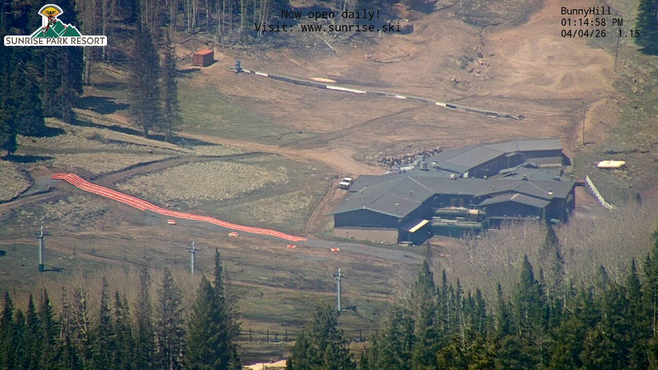 Thumbnail for current weather camera view from Sunrise Park Resort 10650 ft elev in Greer, Arizona