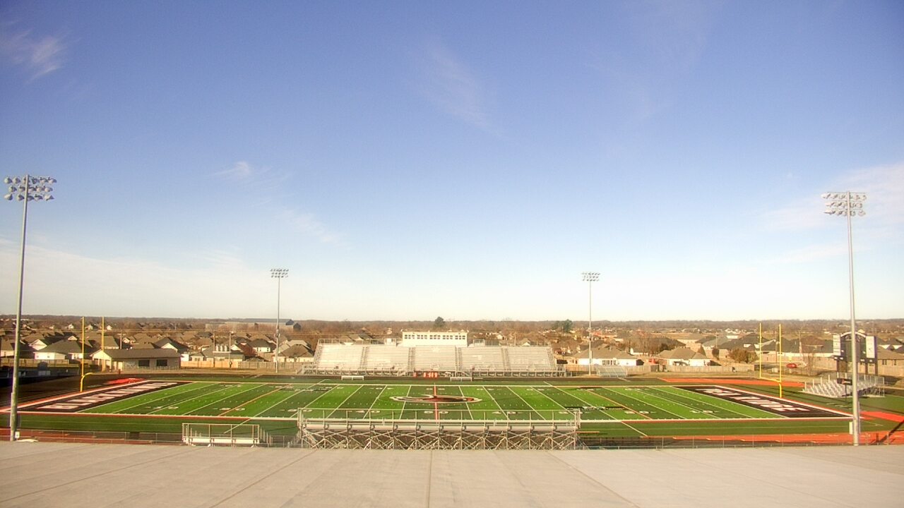 Thumbnail for current weather camera view from Pea Ridge HS in Pea Ridge, Arkansas