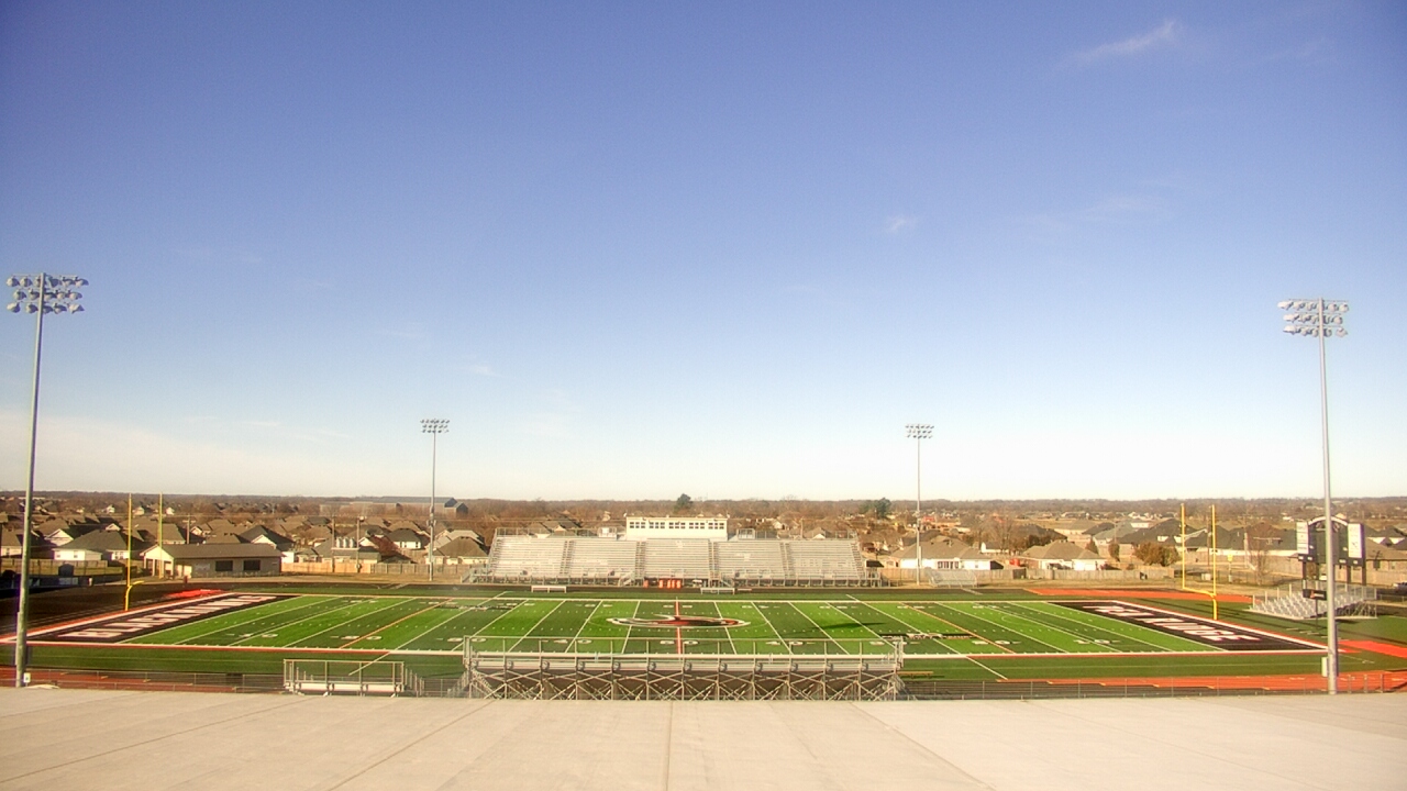 Thumbnail for current weather camera view from Pea Ridge HS in Pea Ridge, Arkansas