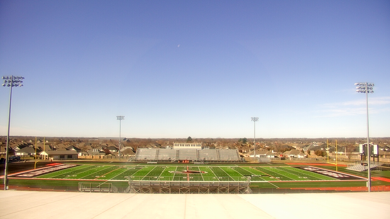 Thumbnail for current weather camera view from Pea Ridge HS in Pea Ridge, Arkansas