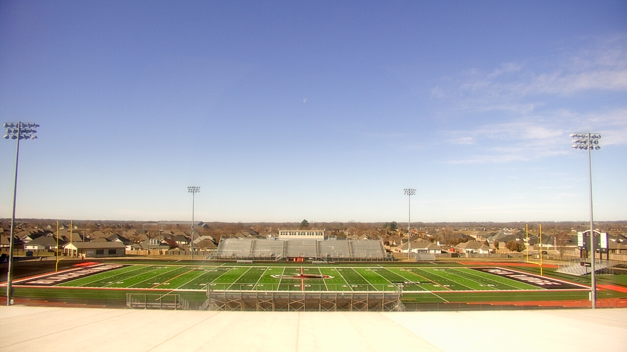 Thumbnail for current weather camera view from Pea Ridge HS in Pea Ridge, Arkansas