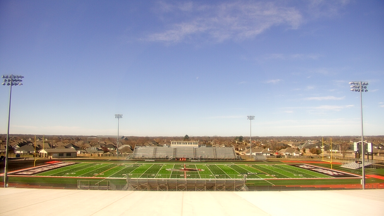 Thumbnail for current weather camera view from Pea Ridge HS in Pea Ridge, Arkansas