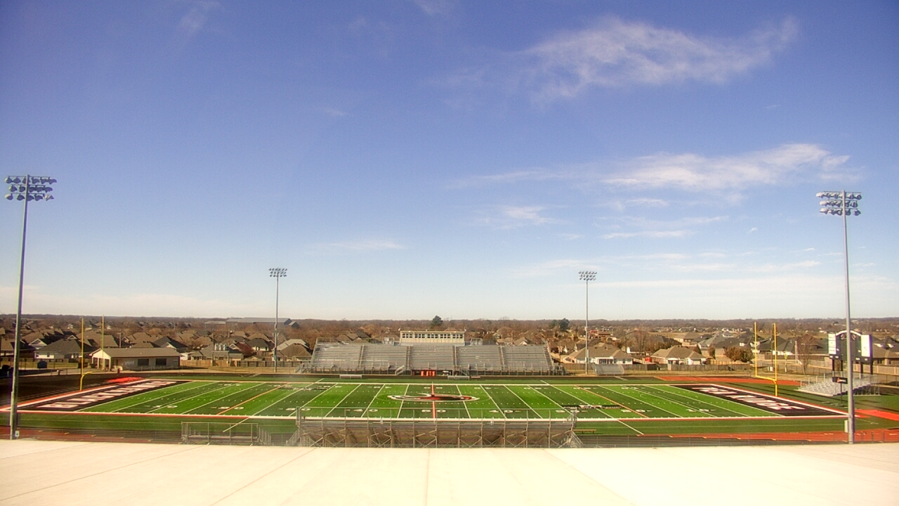 Thumbnail for current weather camera view from Pea Ridge HS in Pea Ridge, Arkansas