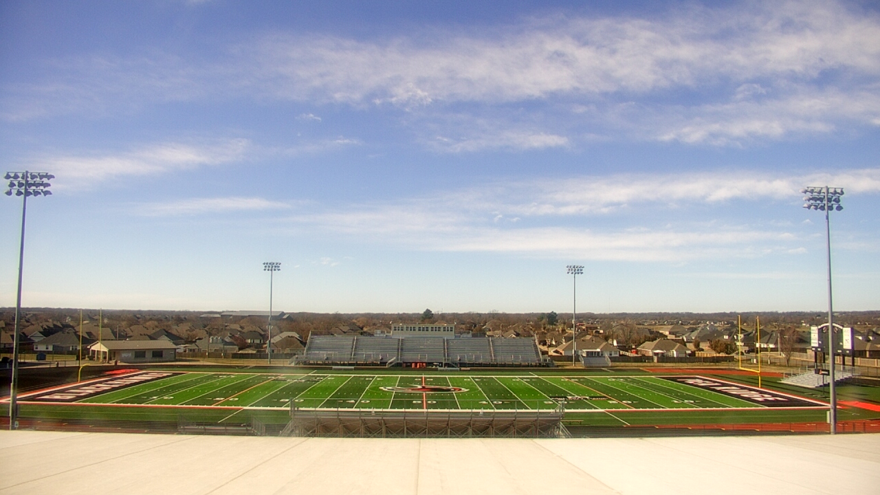 Thumbnail for current weather camera view from Pea Ridge HS in Pea Ridge, Arkansas
