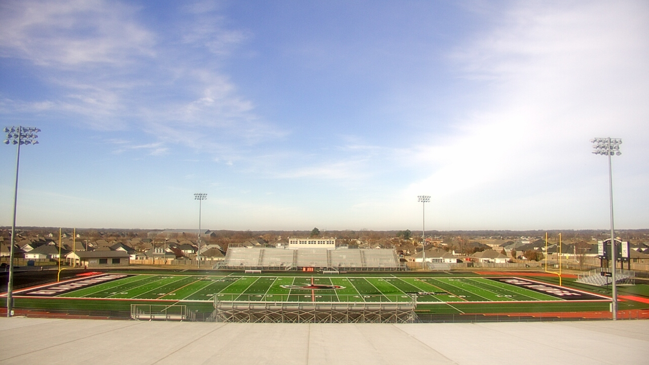 Thumbnail for current weather camera view from Pea Ridge HS in Pea Ridge, Arkansas