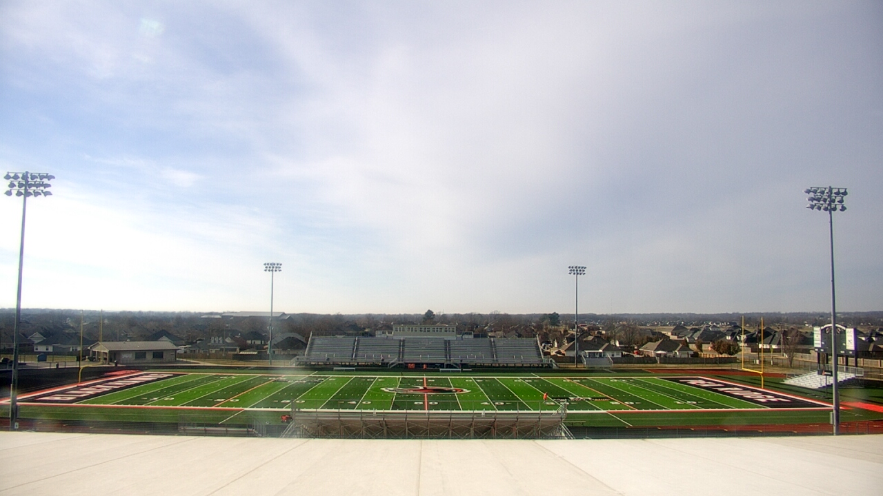 Thumbnail for current weather camera view from Pea Ridge HS in Pea Ridge, Arkansas