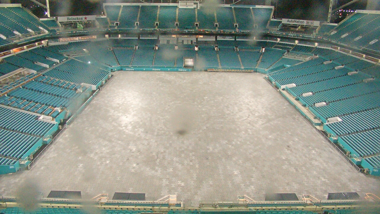 Thumbnail for current weather camera view from Hard Rock Stadium in Miami Gardens, Florida