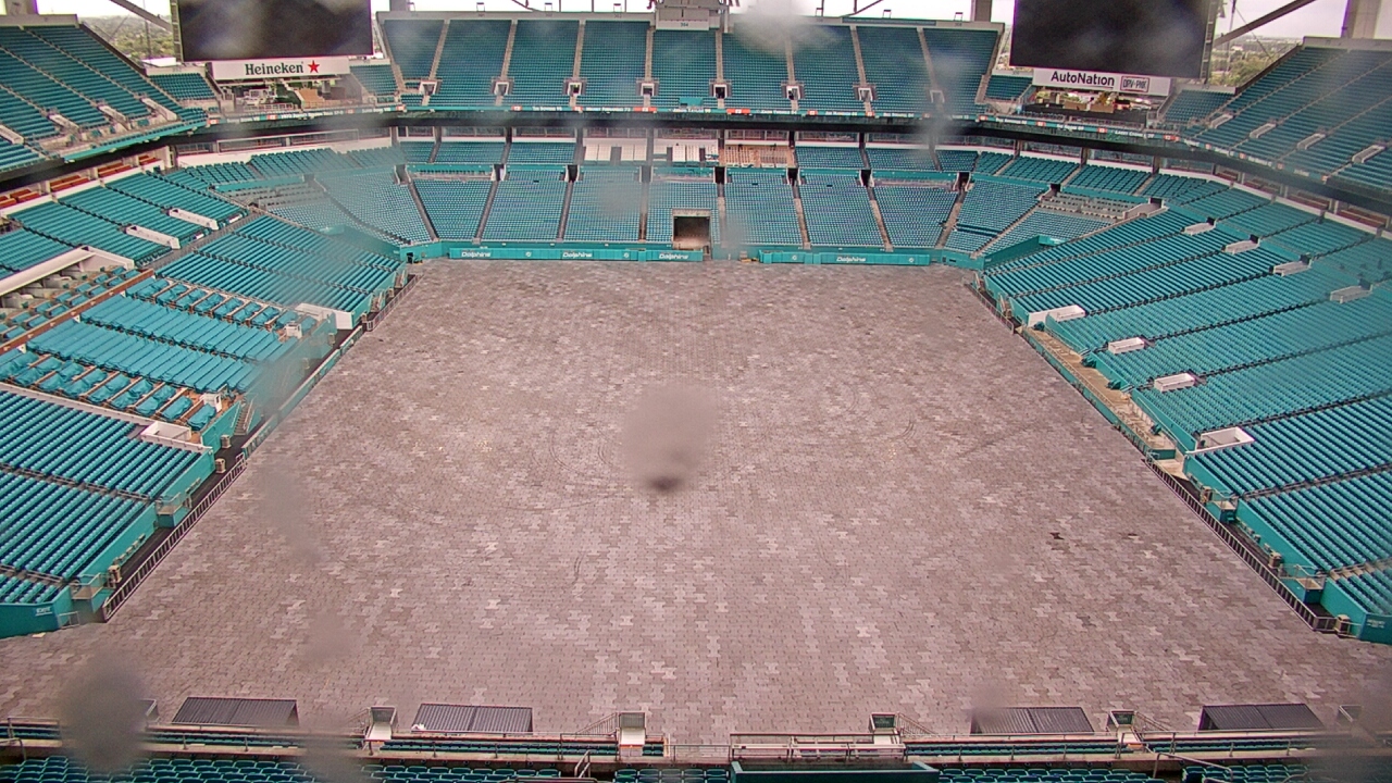 Thumbnail for current weather camera view from Hard Rock Stadium in Miami Gardens, Florida