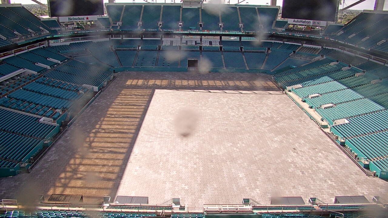 Thumbnail for current weather camera view from Hard Rock Stadium in Miami Gardens, Florida