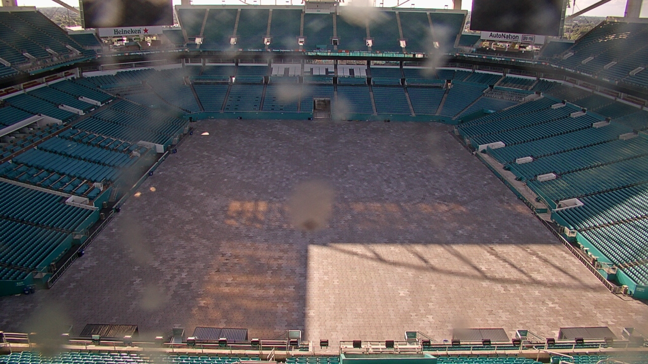 Thumbnail for current weather camera view from Hard Rock Stadium in Miami Gardens, Florida