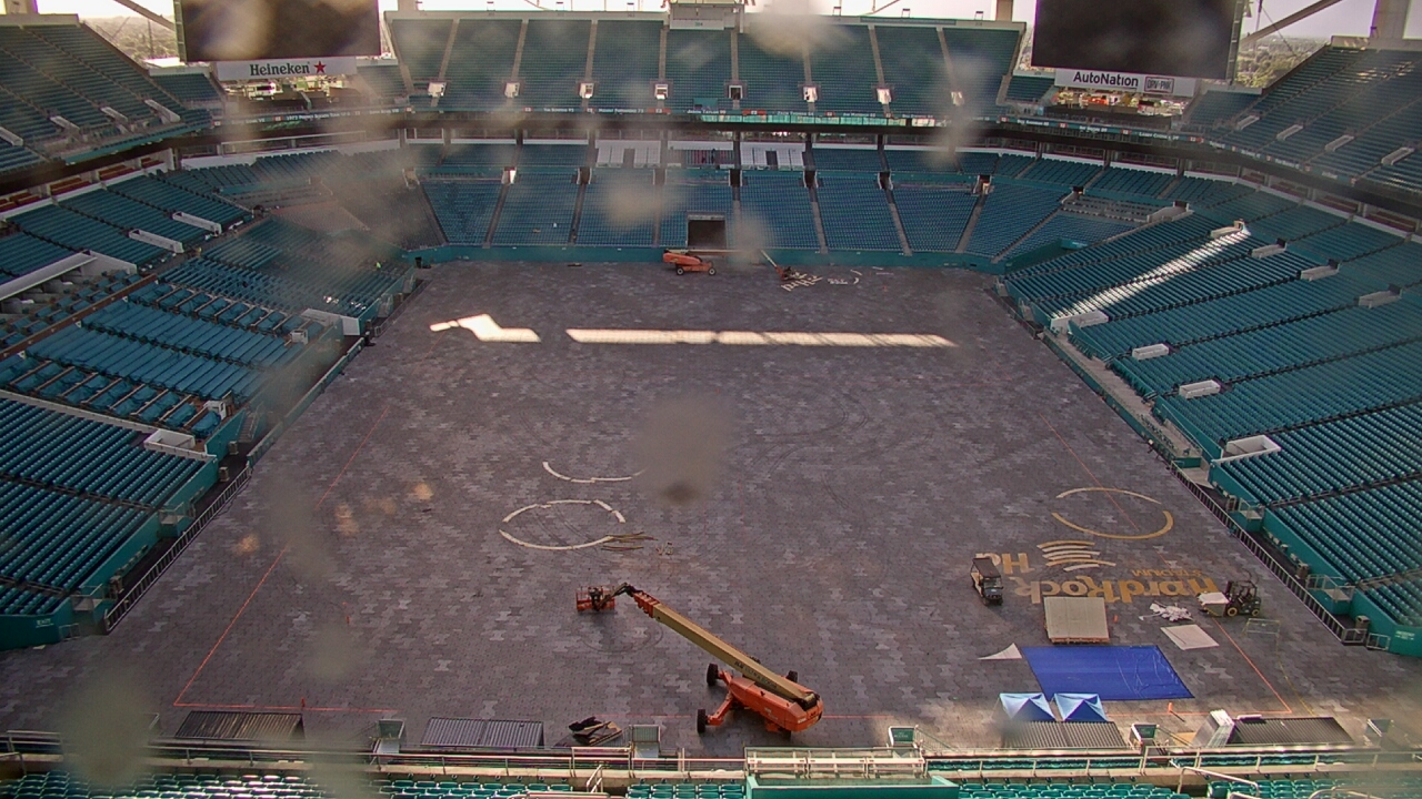 Thumbnail for current weather camera view from Hard Rock Stadium in Miami Gardens, Florida