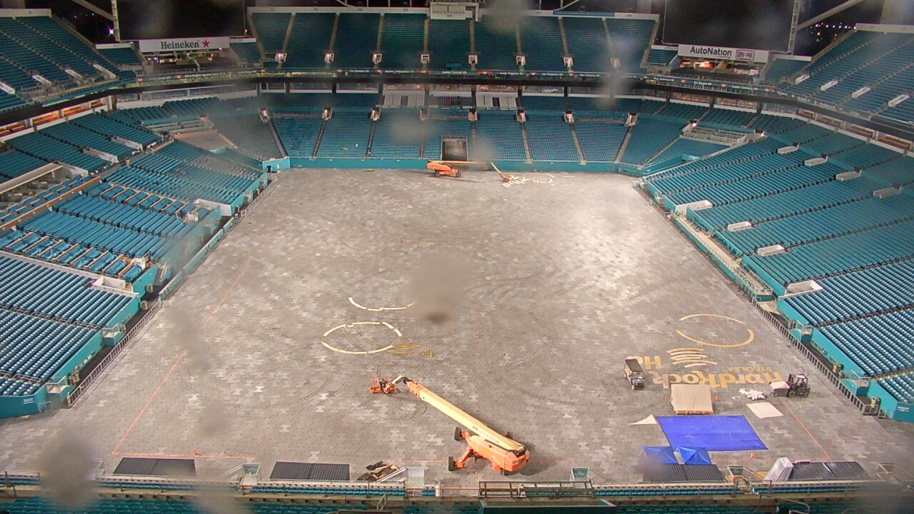 Thumbnail for current weather camera view from Hard Rock Stadium in Miami Gardens, Florida