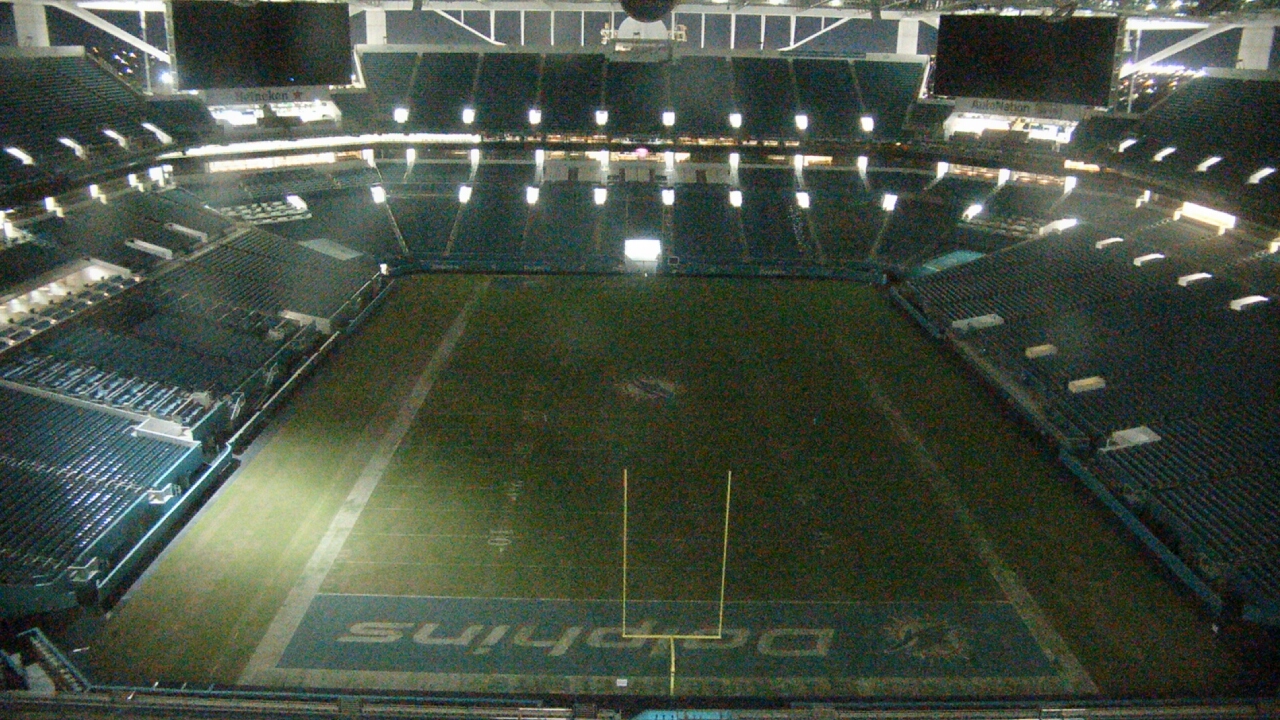 Thumbnail for current weather camera view from Hard Rock Stadium (east lot) in Miami Gardens, Florida