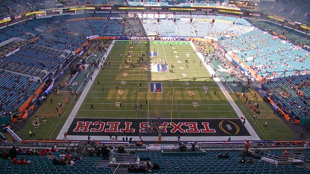 Thumbnail for current weather camera view from Hard Rock Stadium (east lot) in Miami Gardens, Florida