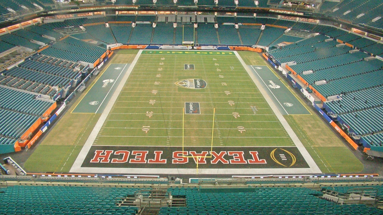 Thumbnail for current weather camera view from Hard Rock Stadium (east lot) in Miami Gardens, Florida