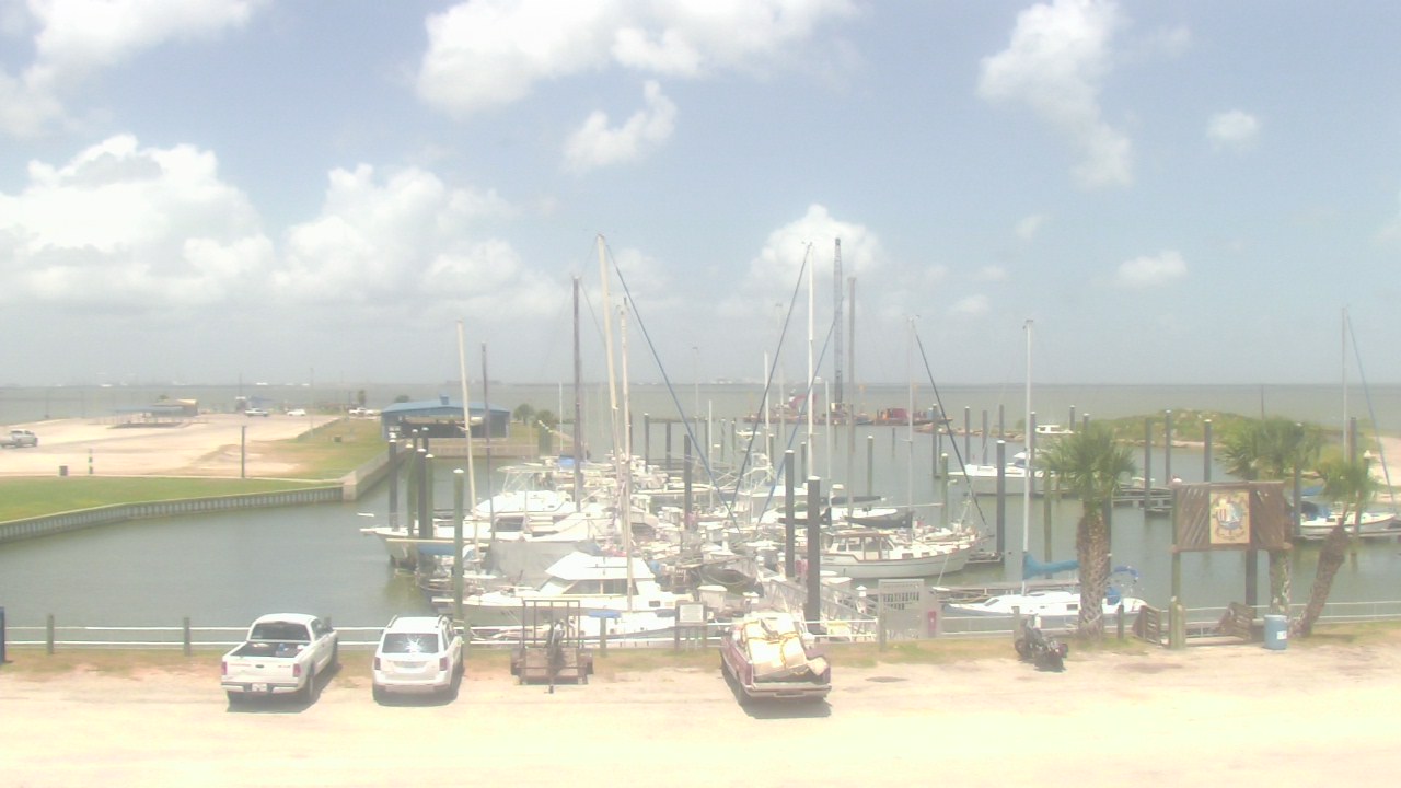 Thumbnail for current weather camera view from Nautical Landings Marina in Port Lavaca, Texas