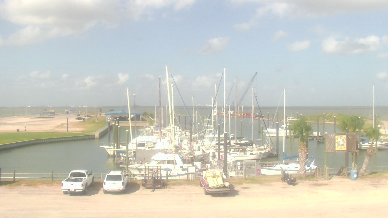 Thumbnail for current weather camera view from Nautical Landings Marina in Port Lavaca, Texas