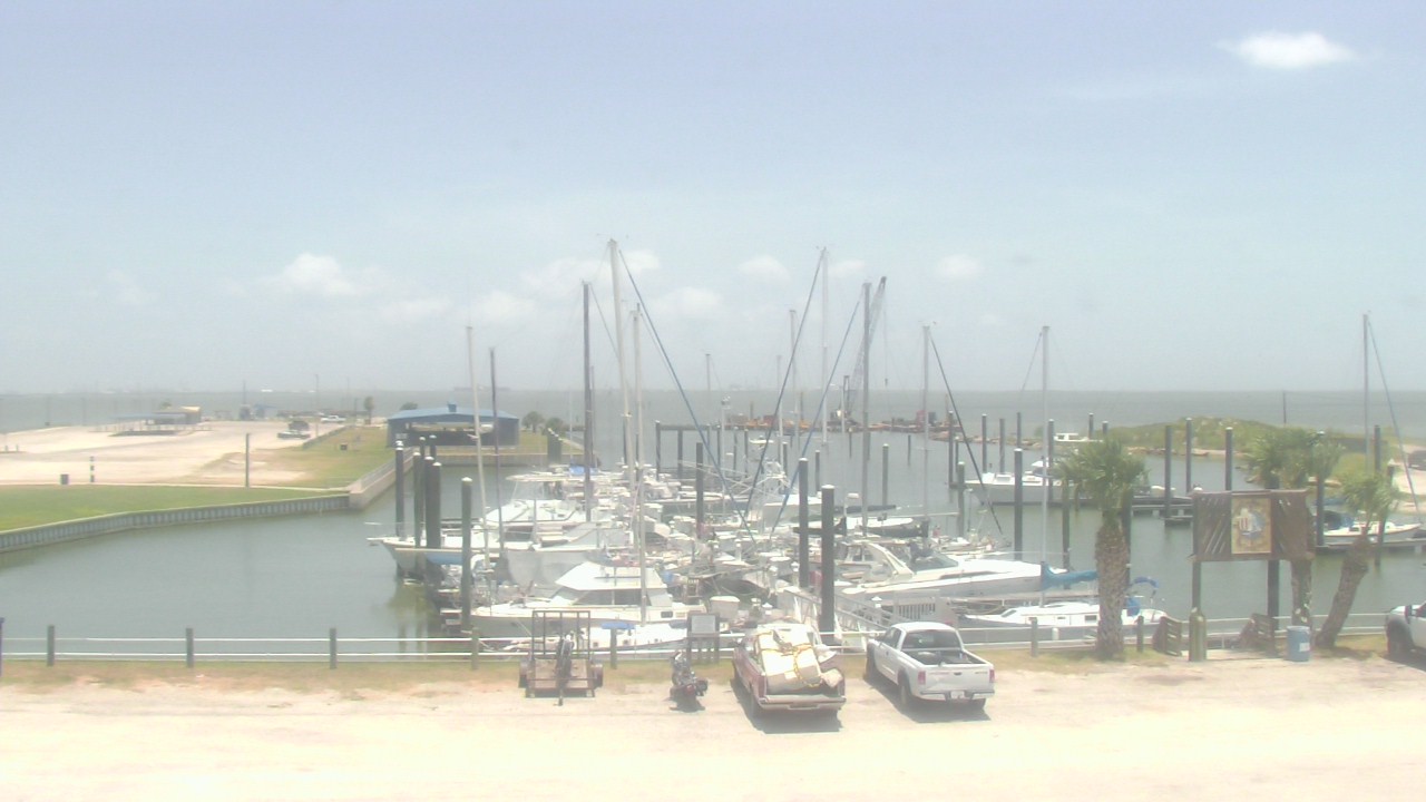 Thumbnail for current weather camera view from Nautical Landings Marina in Port Lavaca, Texas