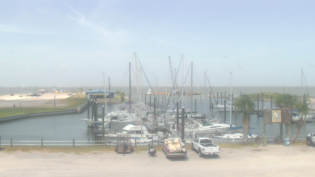 Thumbnail for current weather camera view from Nautical Landings Marina in Port Lavaca, Texas