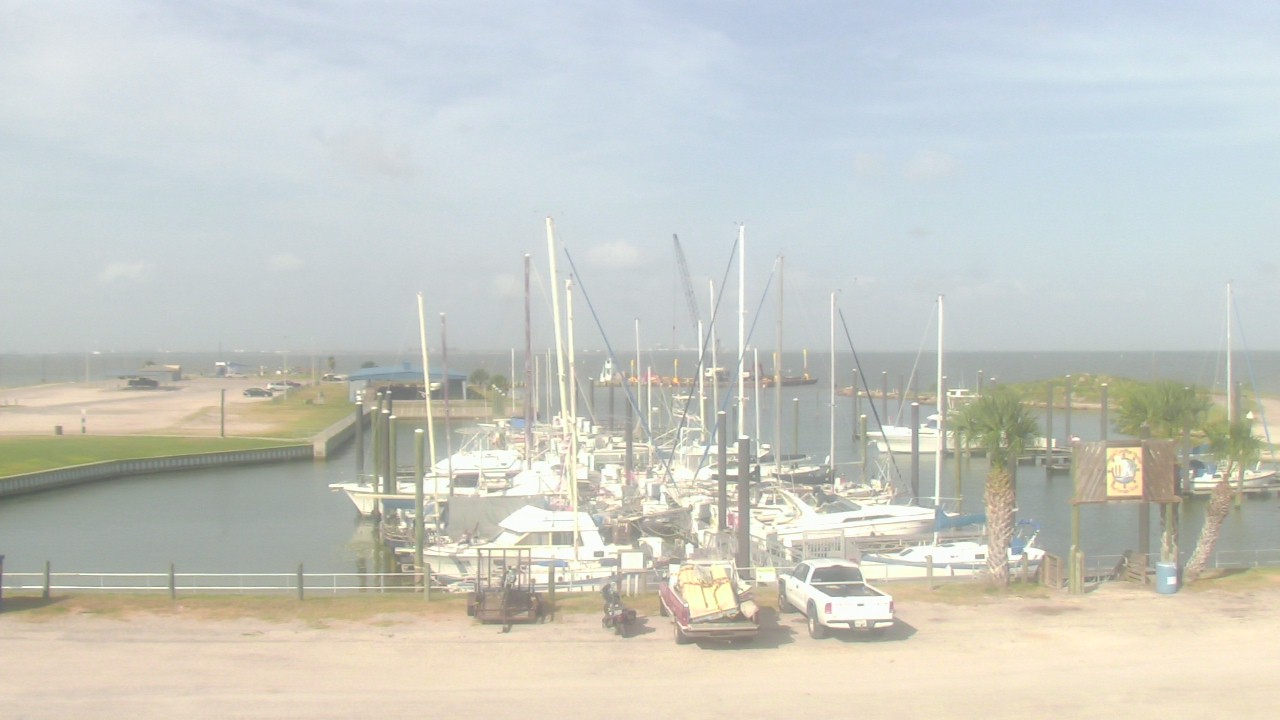 Thumbnail for current weather camera view from Nautical Landings Marina in Port Lavaca, Texas