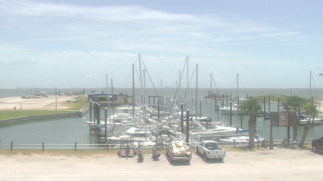 Thumbnail for current weather camera view from Nautical Landings Marina in Port Lavaca, Texas