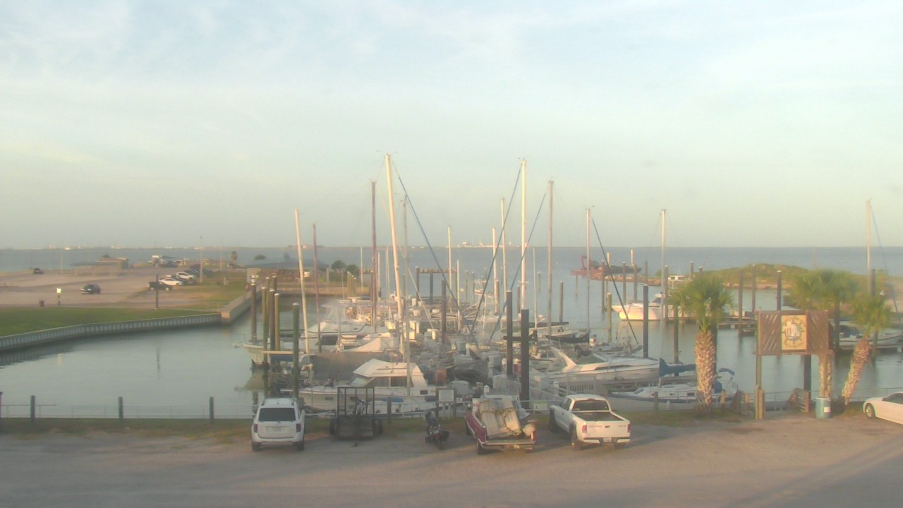Thumbnail for current weather camera view from Nautical Landings Marina in Port Lavaca, Texas