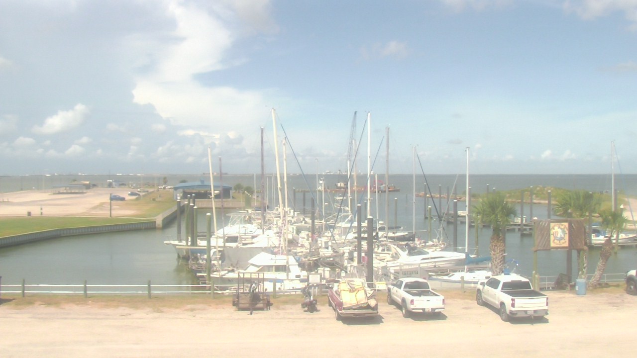 Thumbnail for current weather camera view from Nautical Landings Marina in Port Lavaca, Texas