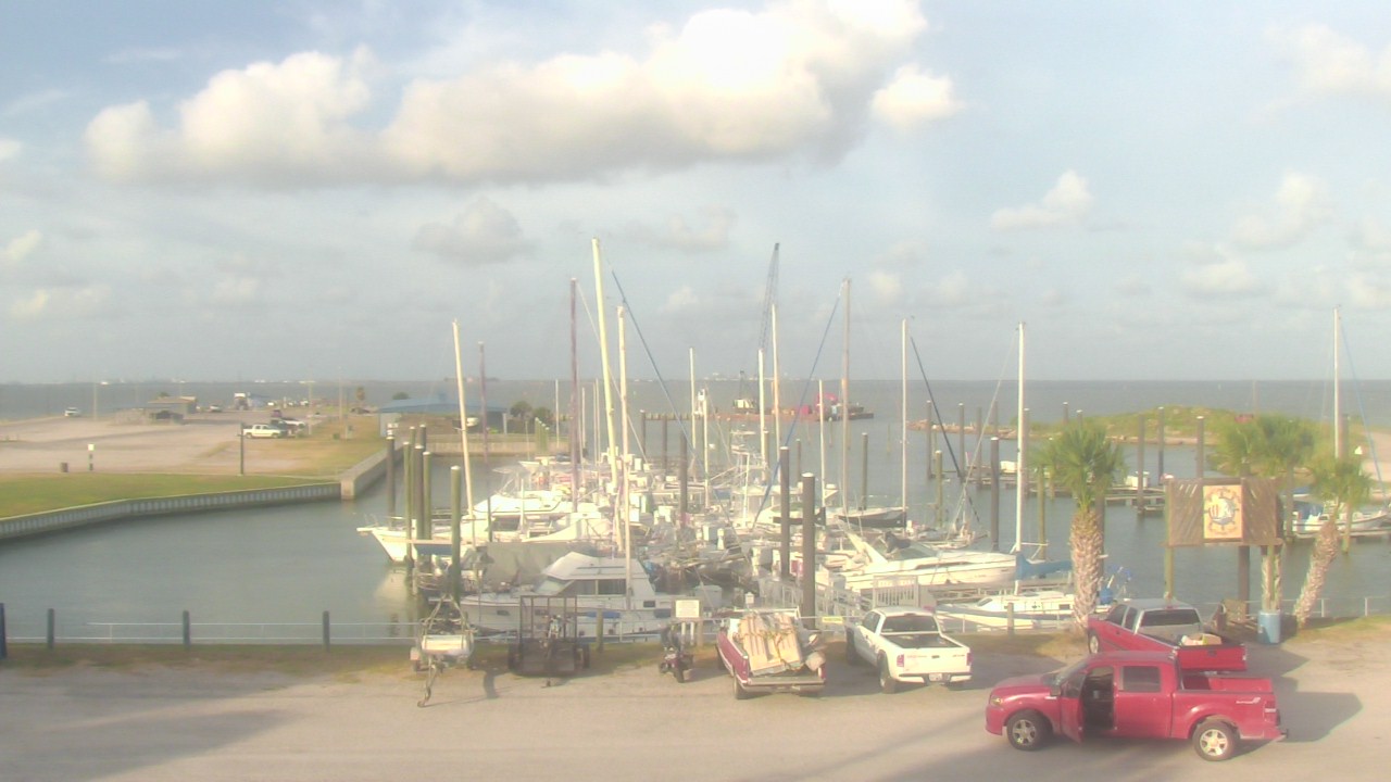 Thumbnail for current weather camera view from Nautical Landings Marina in Port Lavaca, Texas