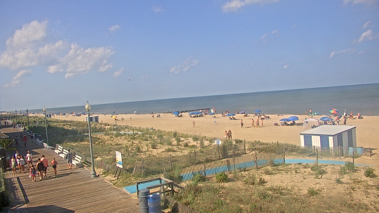 Thumbnail for current weather camera view from Boardwalk Plaza Hotel in Rehoboth Beach, Delaware