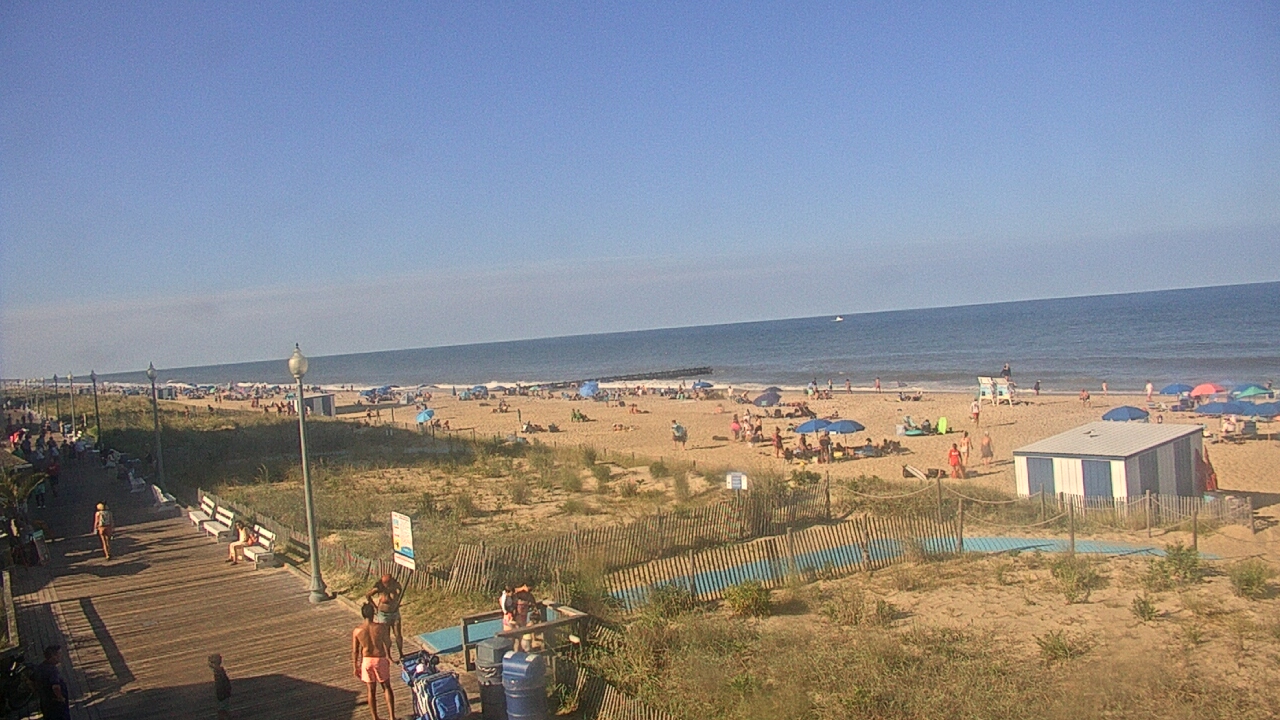 Thumbnail for current weather camera view from Boardwalk Plaza Hotel in Rehoboth Beach, Delaware