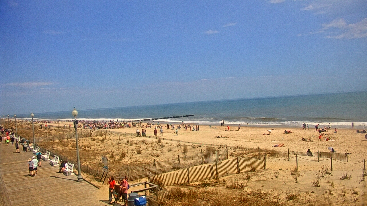 Thumbnail for current weather camera view from Boardwalk Plaza Hotel in Rehoboth Beach, Delaware