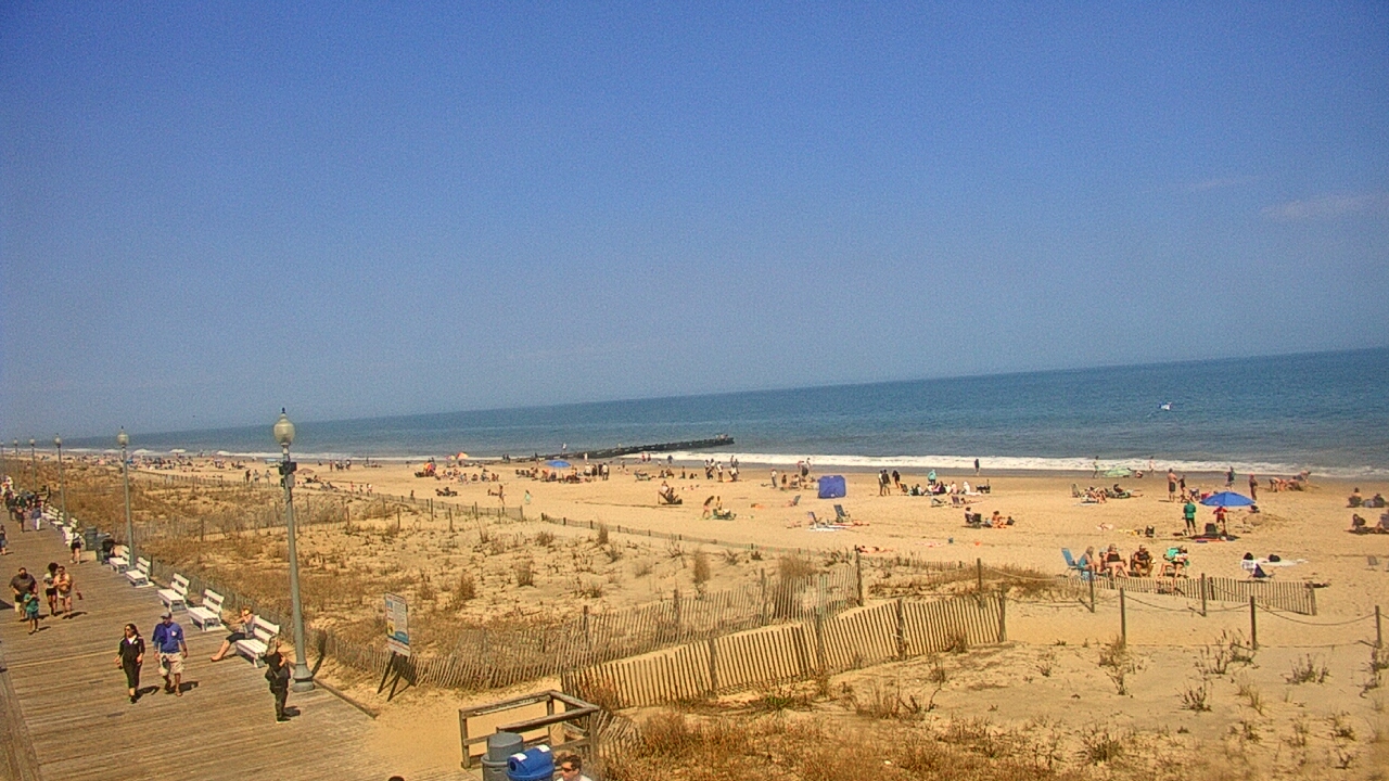 Thumbnail for current weather camera view from Boardwalk Plaza Hotel in Rehoboth Beach, Delaware