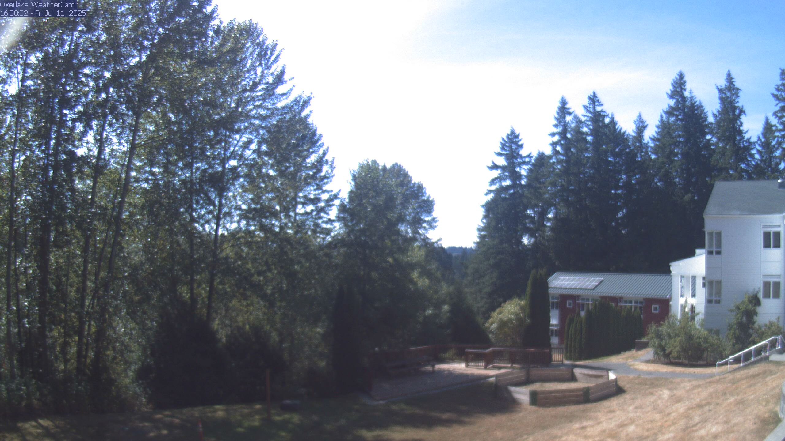 Thumbnail for current weather camera view from The Overlake School in Redmond, Washington