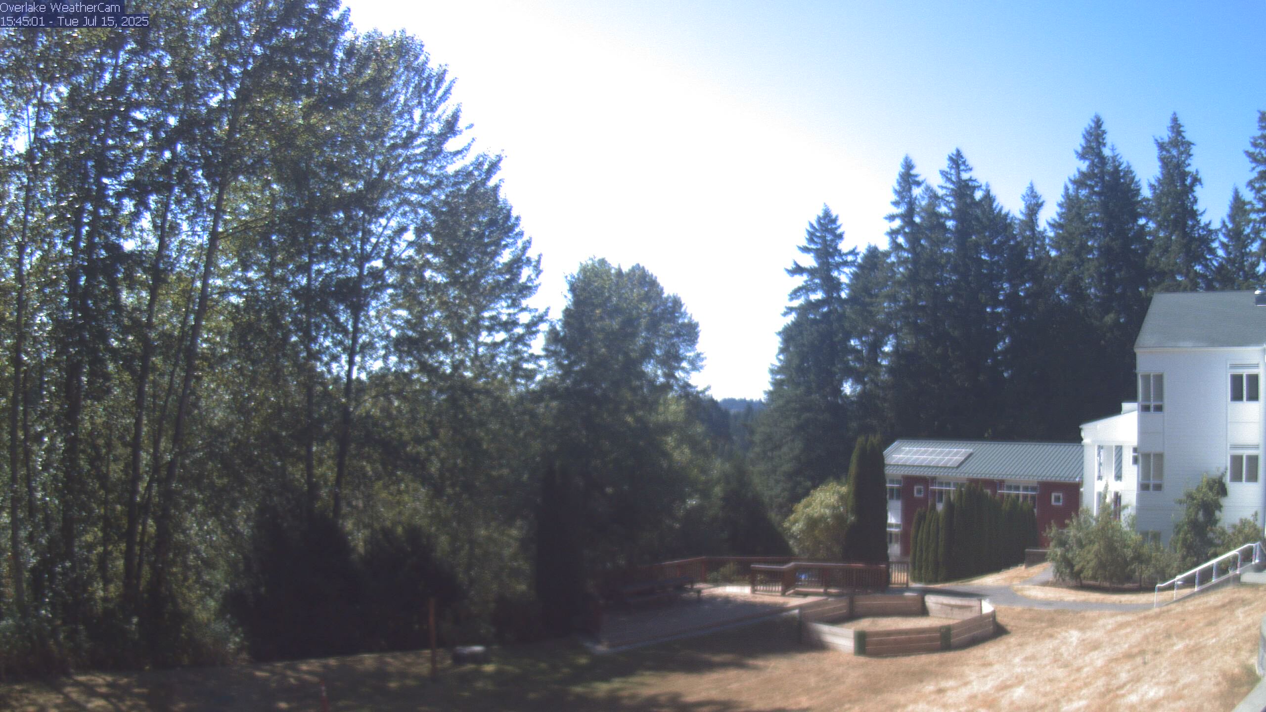 Thumbnail for current weather camera view from The Overlake School in Redmond, Washington