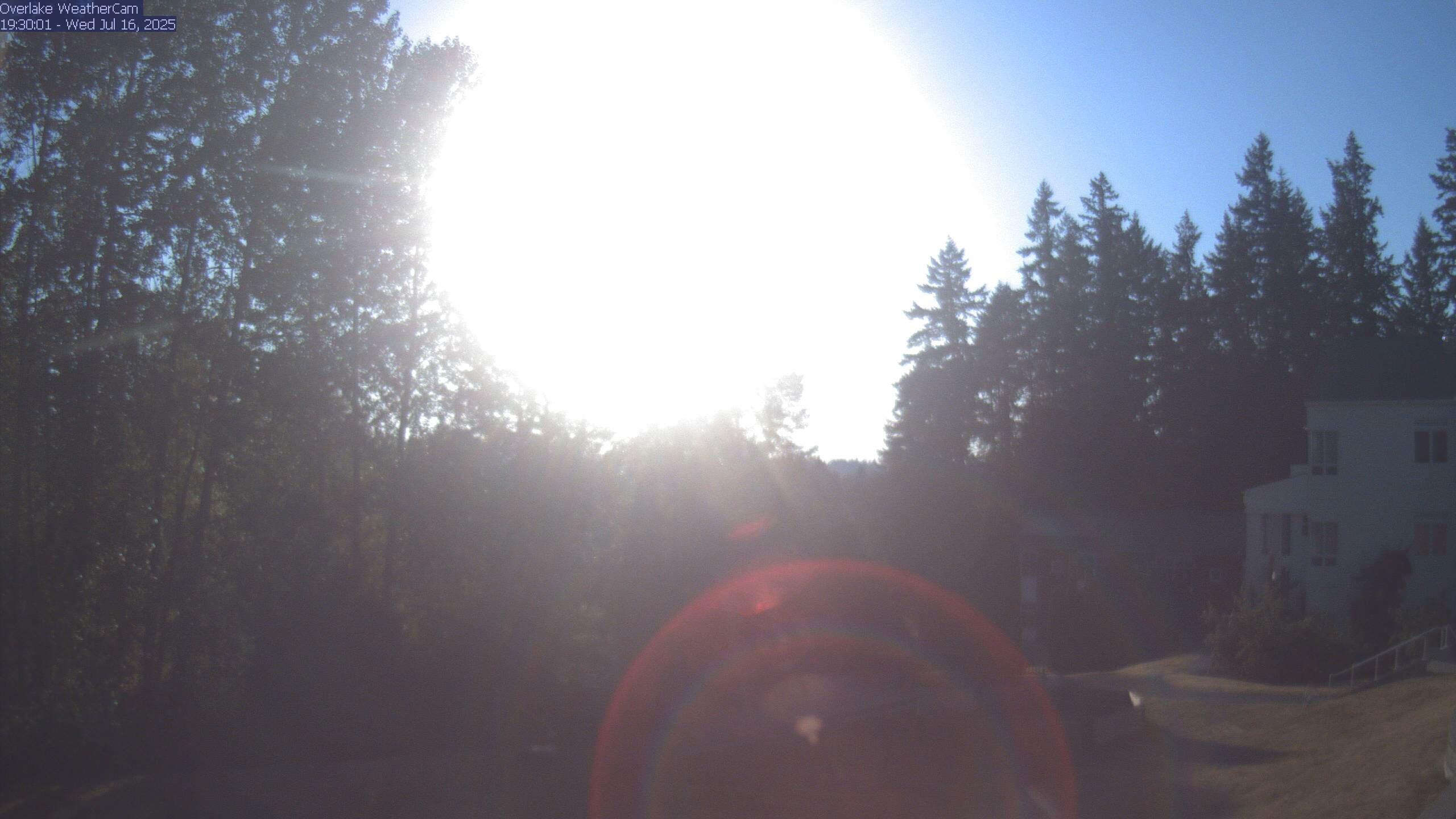 Thumbnail for current weather camera view from The Overlake School in Redmond, Washington
