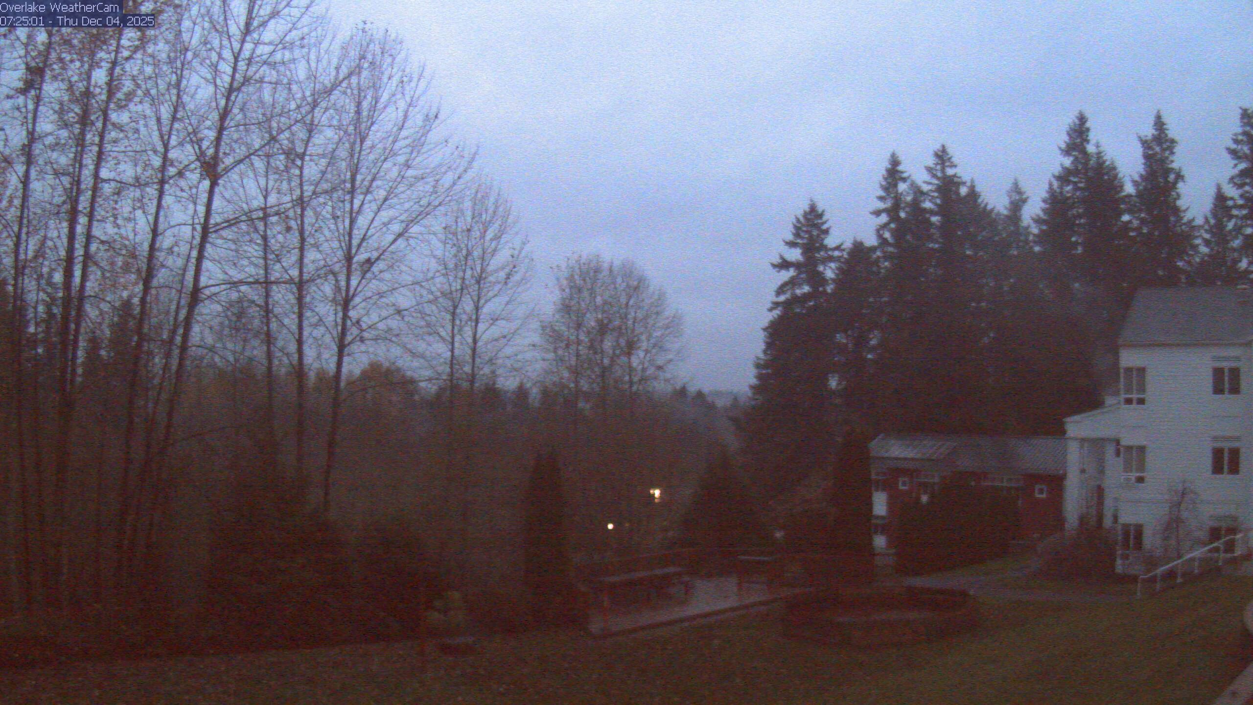 Thumbnail for current weather camera view from The Overlake School in Redmond, Washington