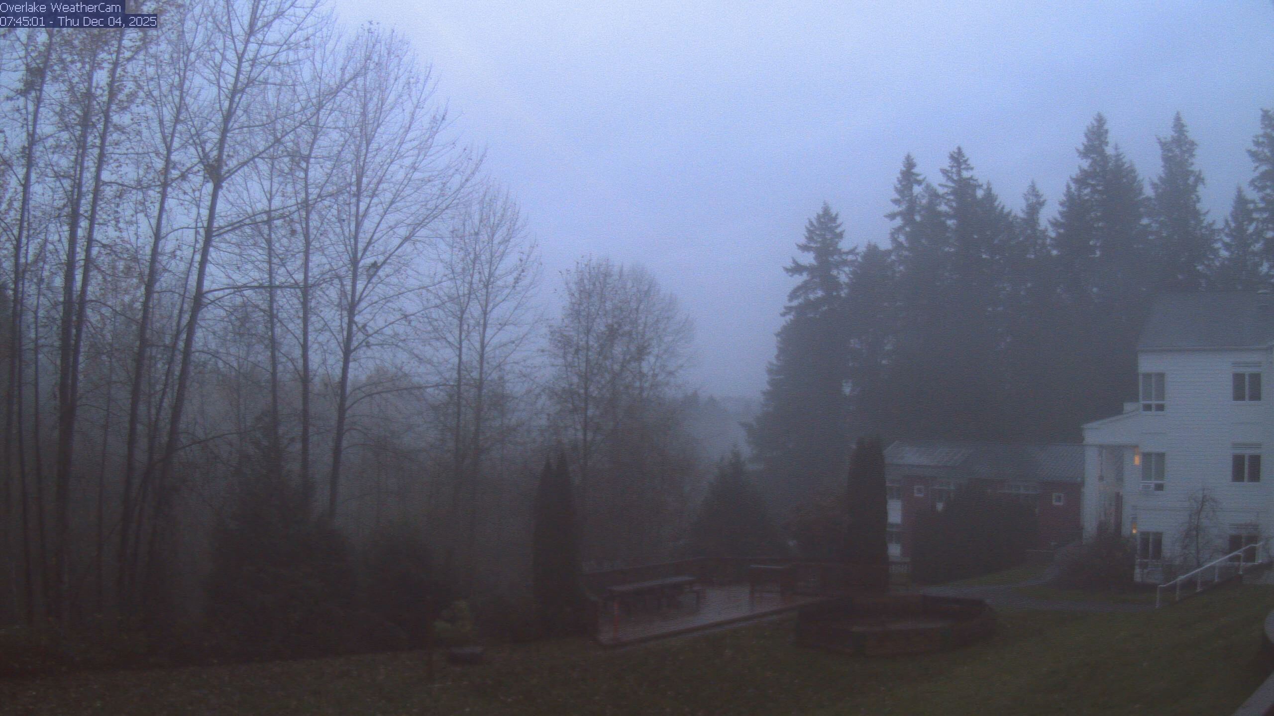 Thumbnail for current weather camera view from The Overlake School in Redmond, Washington