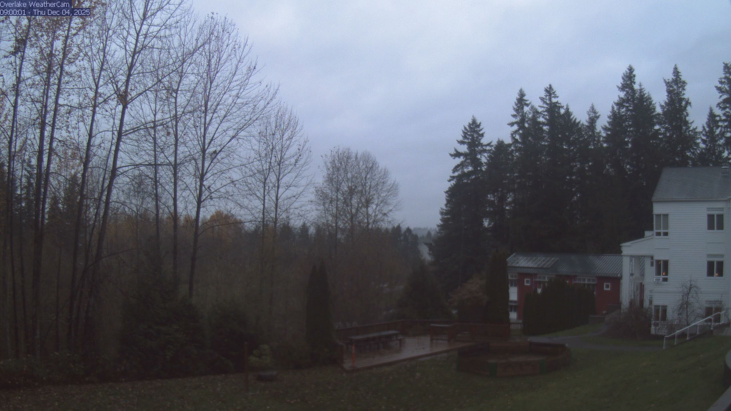 Thumbnail for current weather camera view from The Overlake School in Redmond, Washington