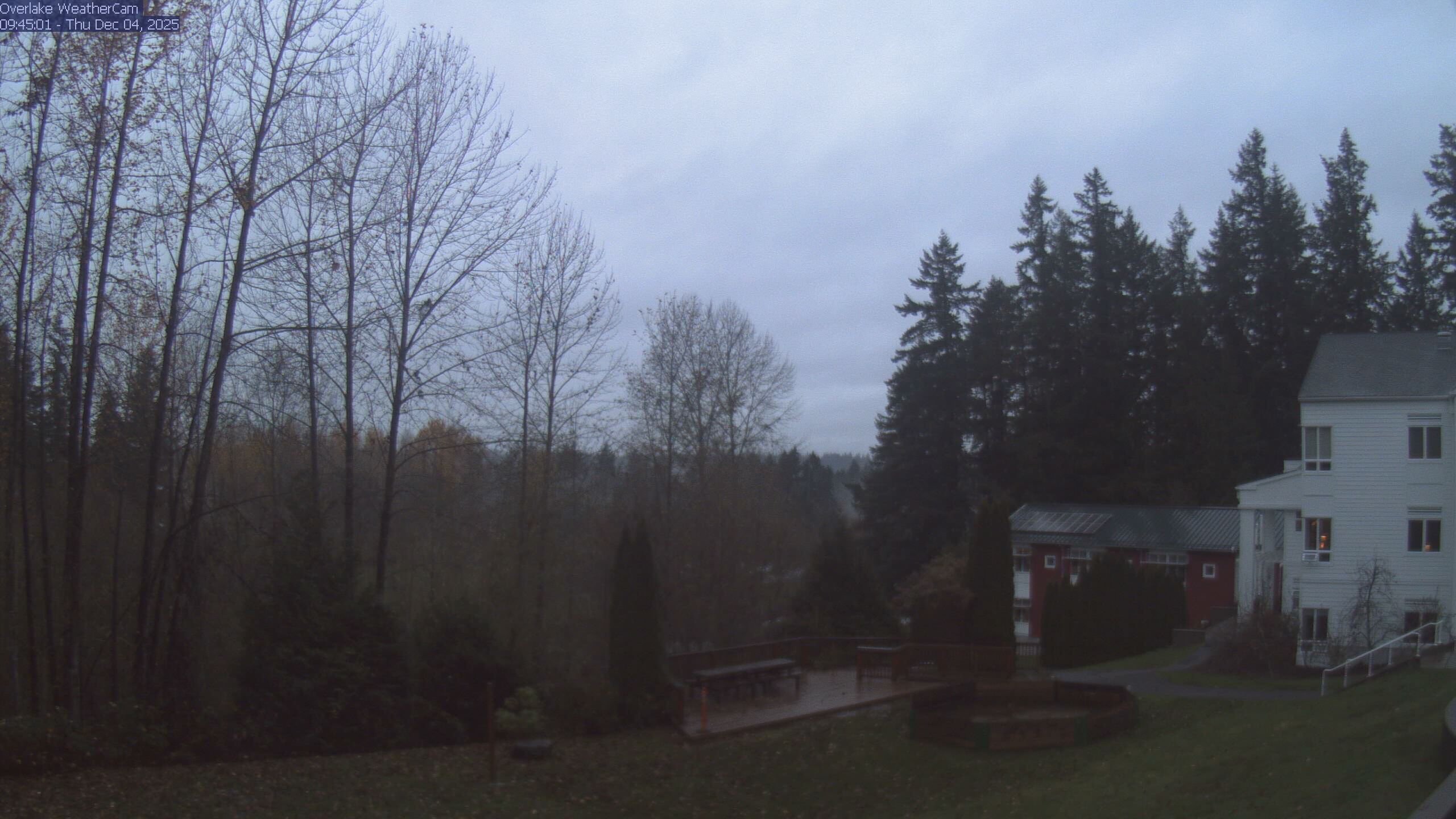 Thumbnail for current weather camera view from The Overlake School in Redmond, Washington