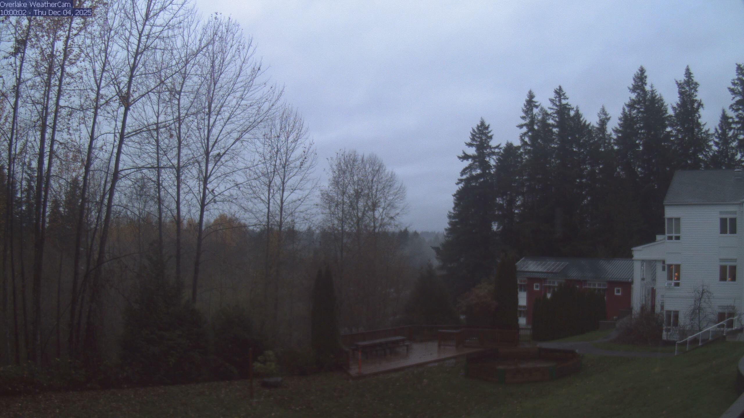 Thumbnail for current weather camera view from The Overlake School in Redmond, Washington