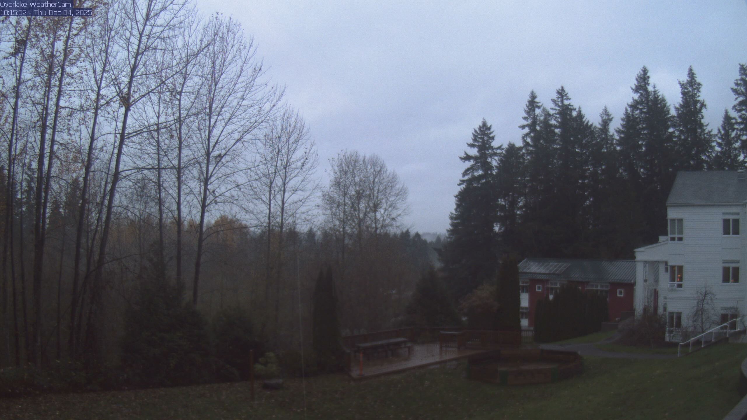 Thumbnail for current weather camera view from The Overlake School in Redmond, Washington