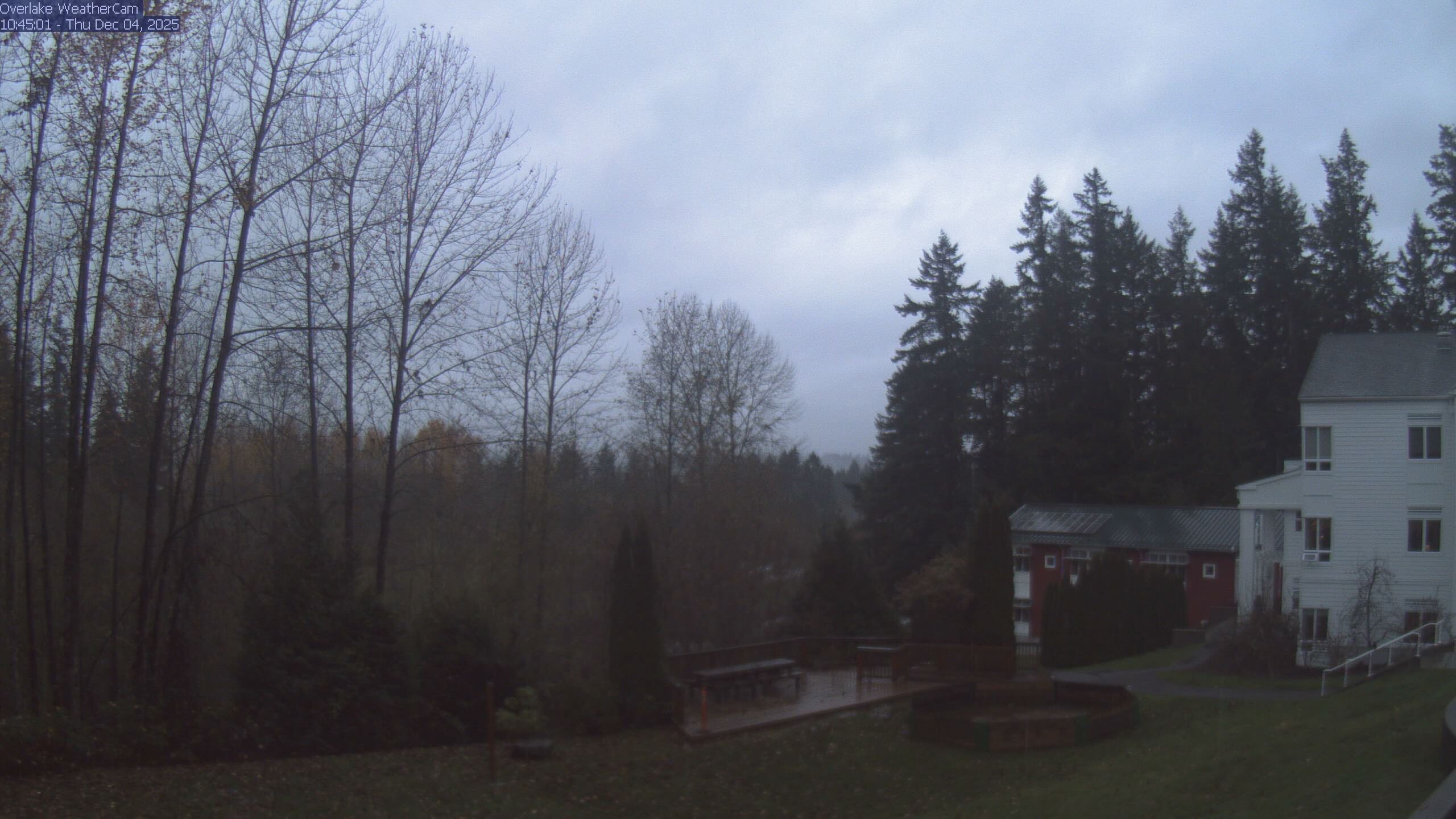 Thumbnail for current weather camera view from The Overlake School in Redmond, Washington