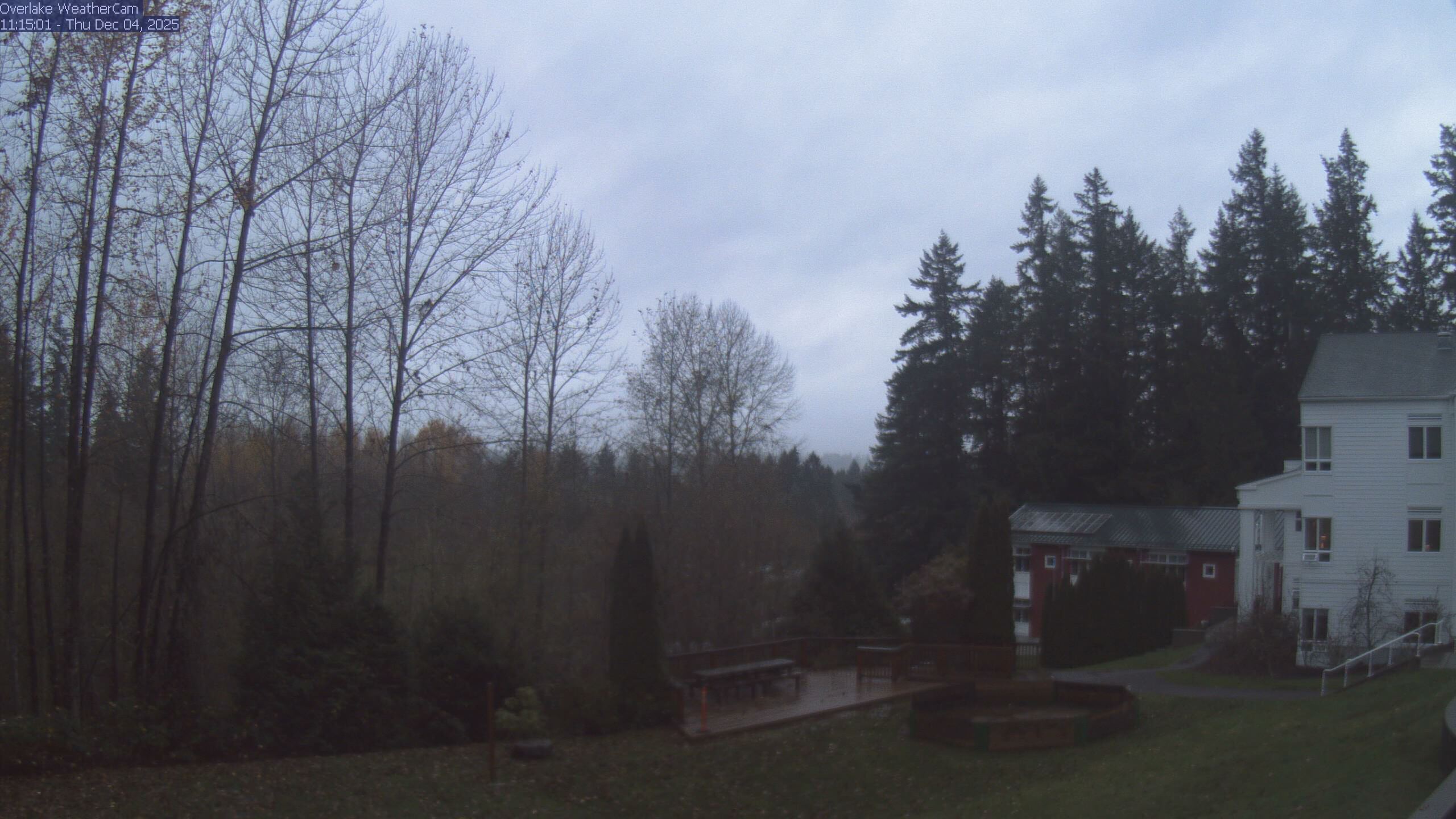 Thumbnail for current weather camera view from The Overlake School in Redmond, Washington