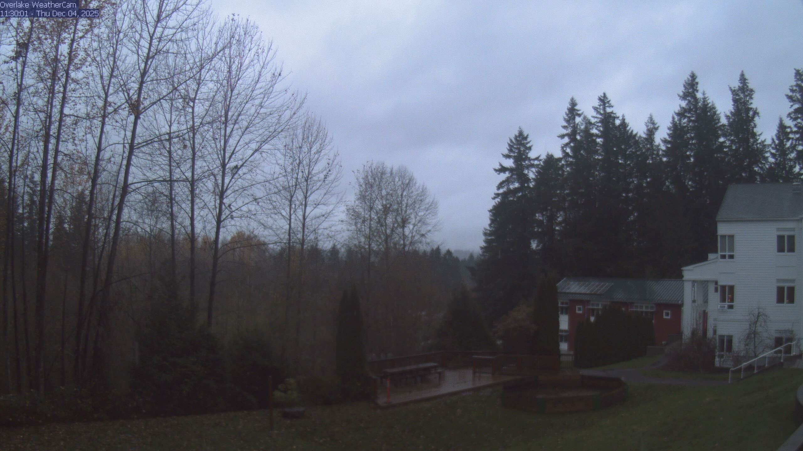 Thumbnail for current weather camera view from The Overlake School in Redmond, Washington