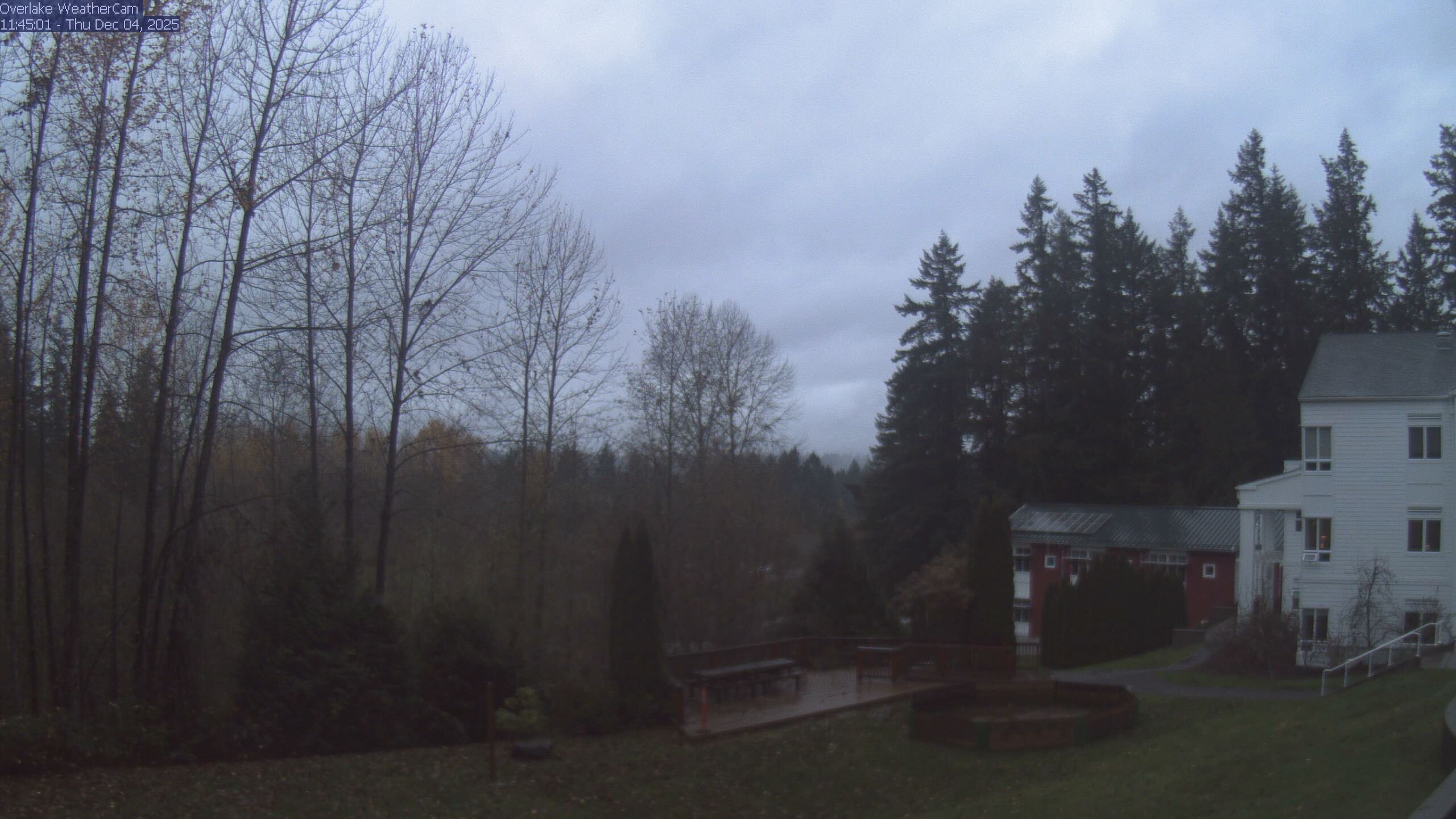 Thumbnail for current weather camera view from The Overlake School in Redmond, Washington