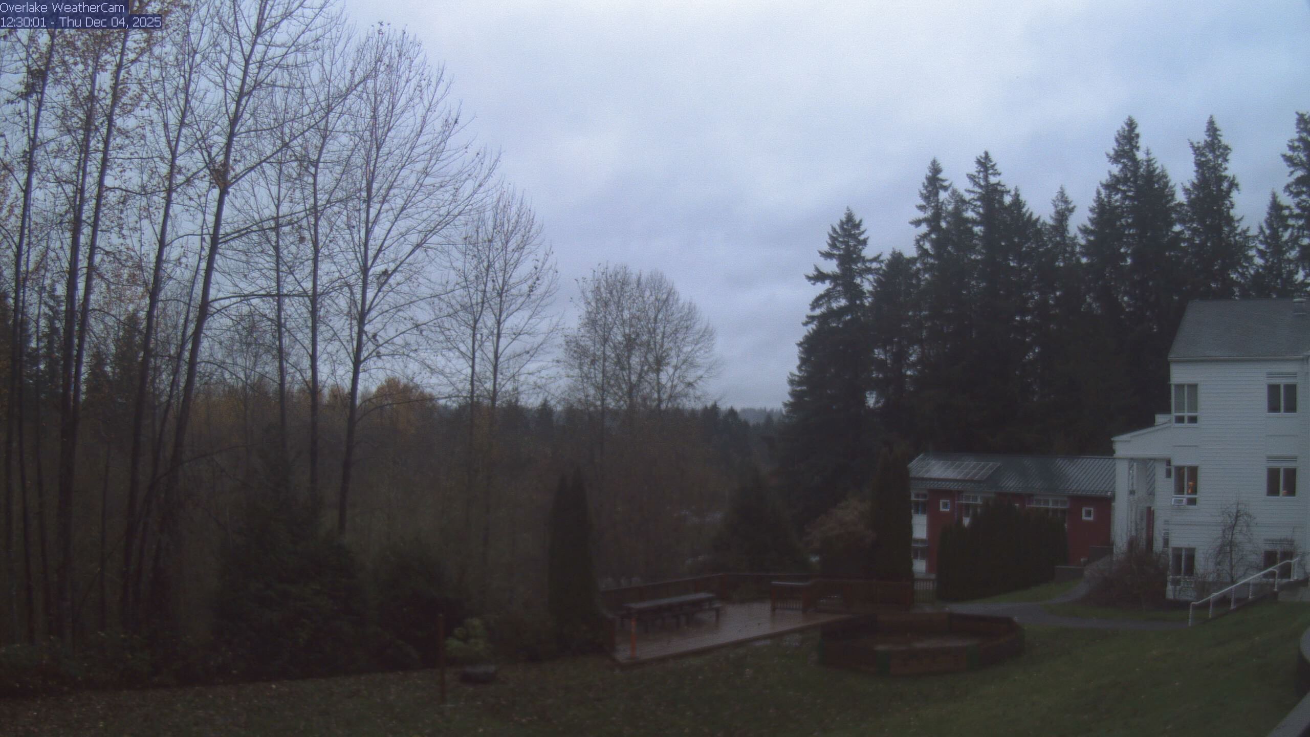 Thumbnail for current weather camera view from The Overlake School in Redmond, Washington
