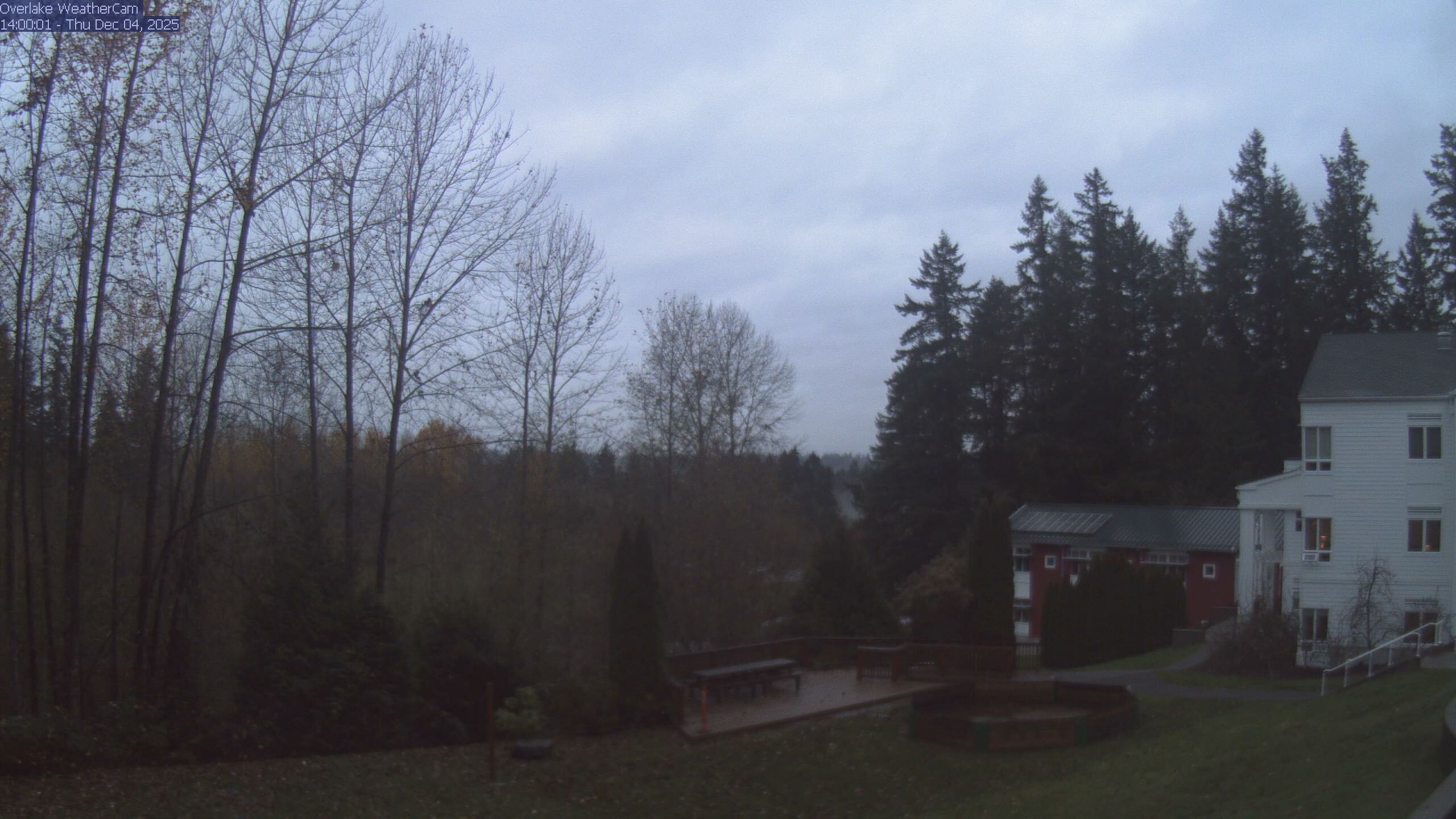 Thumbnail for current weather camera view from The Overlake School in Redmond, Washington