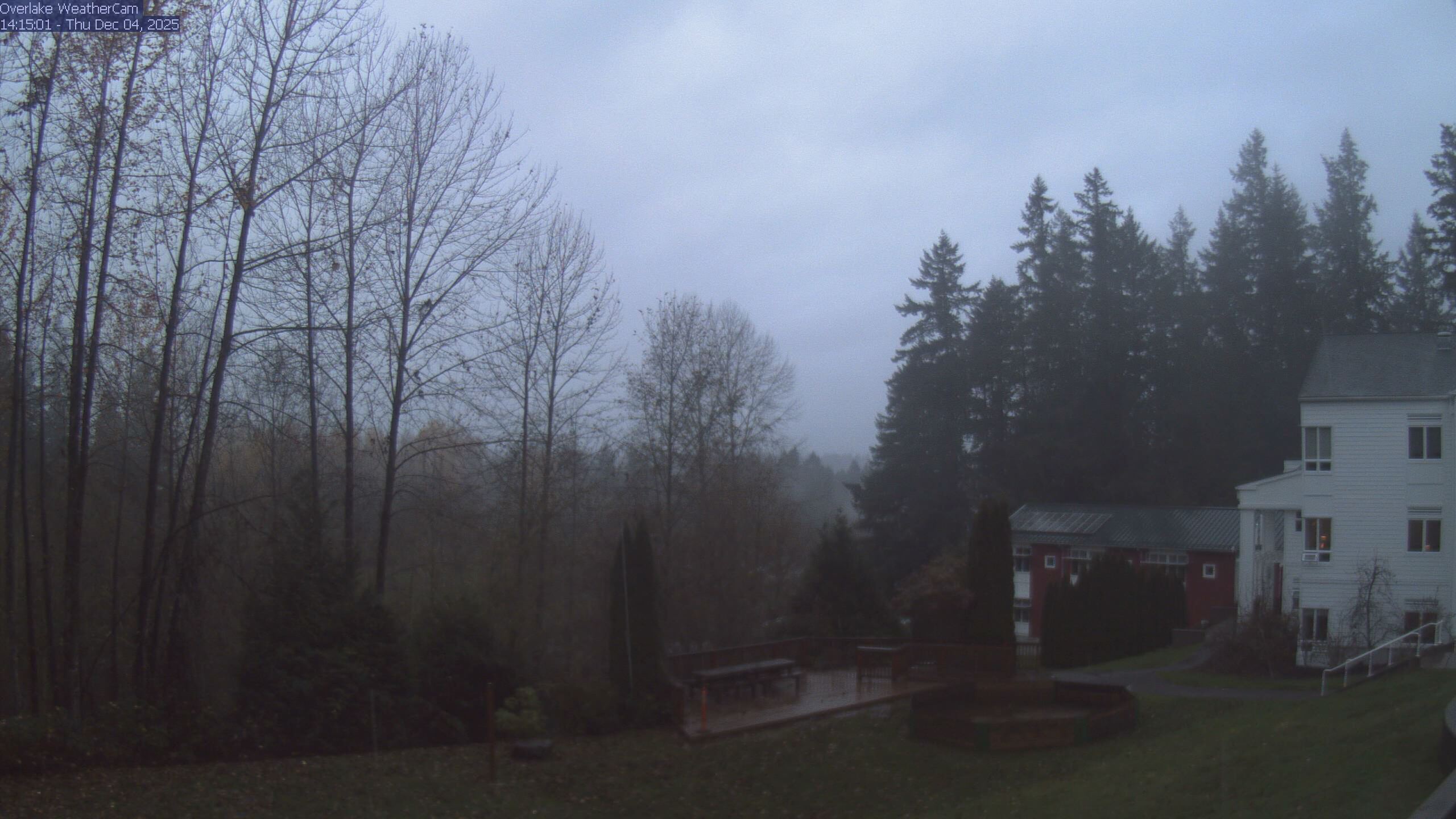 Thumbnail for current weather camera view from The Overlake School in Redmond, Washington