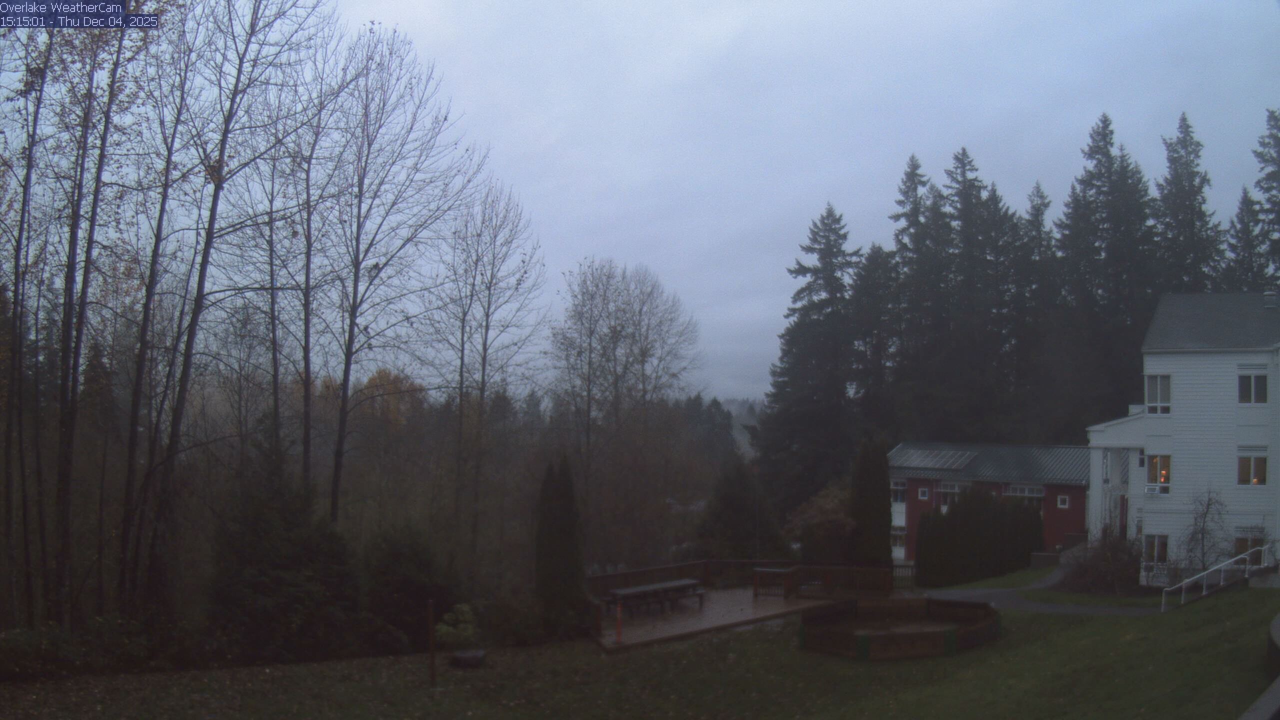 Thumbnail for current weather camera view from The Overlake School in Redmond, Washington