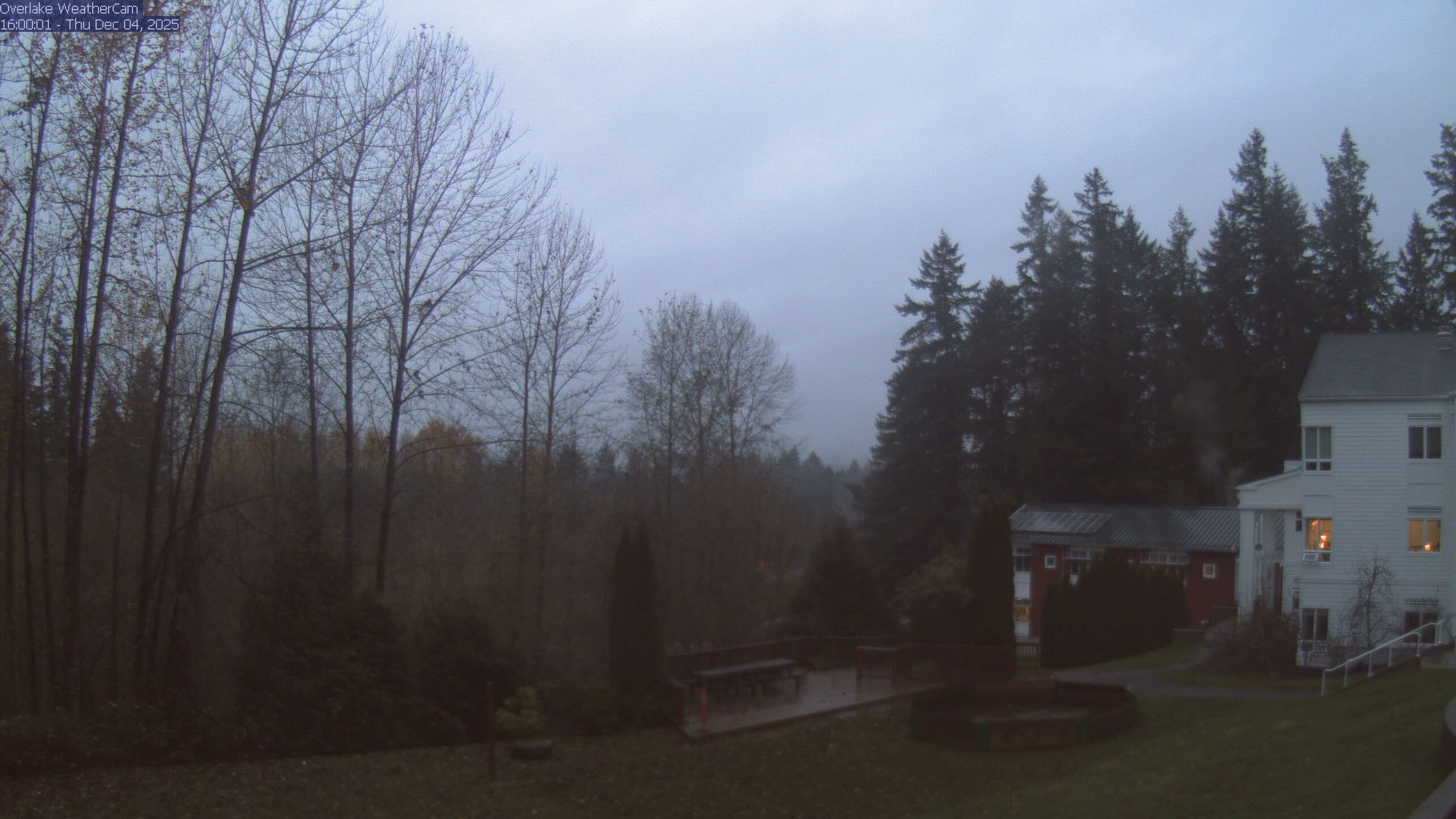 Thumbnail for current weather camera view from The Overlake School in Redmond, Washington